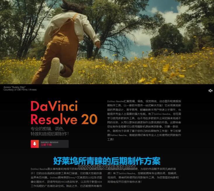 达芬奇20正式稳定加强版，一个软件挑战剪辑调色全流程