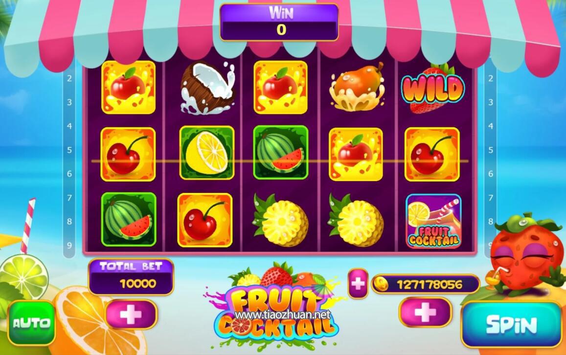 《Fruit Cocktail Slot Game》源码
