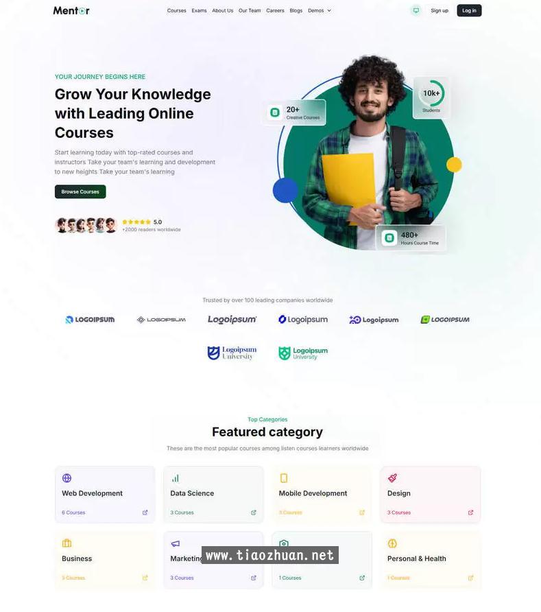 Laravel在线教育平台网站源码SaaS多讲师网校源码
