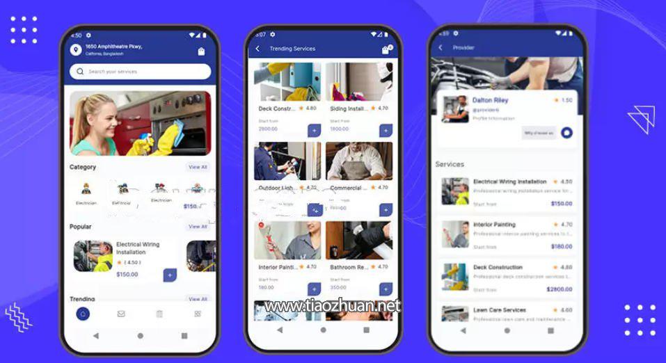 Flutter多商户家政上门服务APP源码含Laravel后端