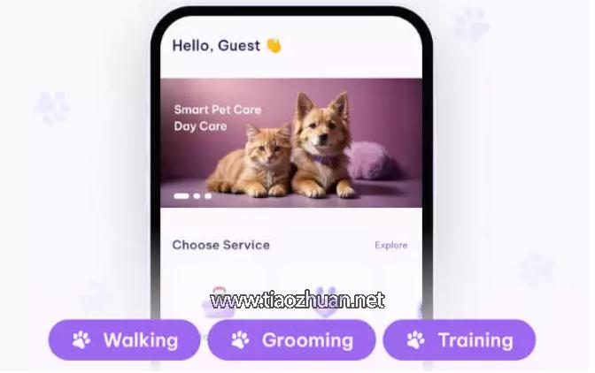 Flutter宠物护理服务预约&宠物用品商店APP源码V2.2.6