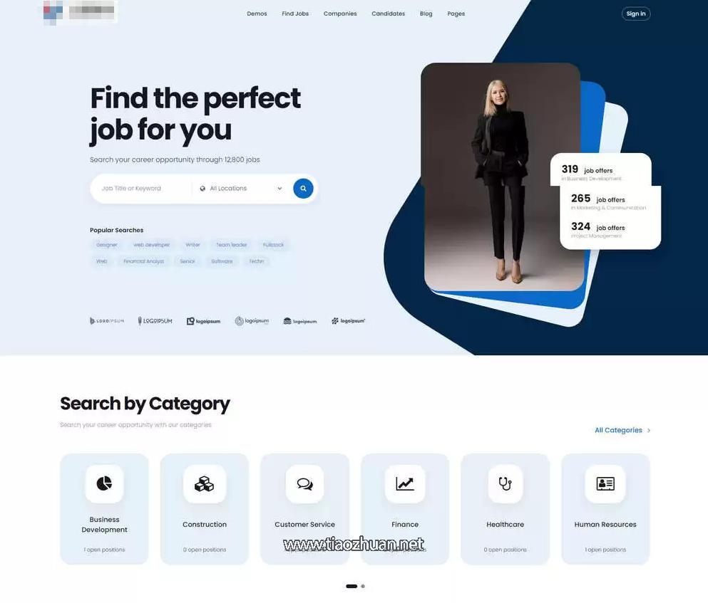 12首页PHP求职招聘系统网站源码职位榜系统求职网源码