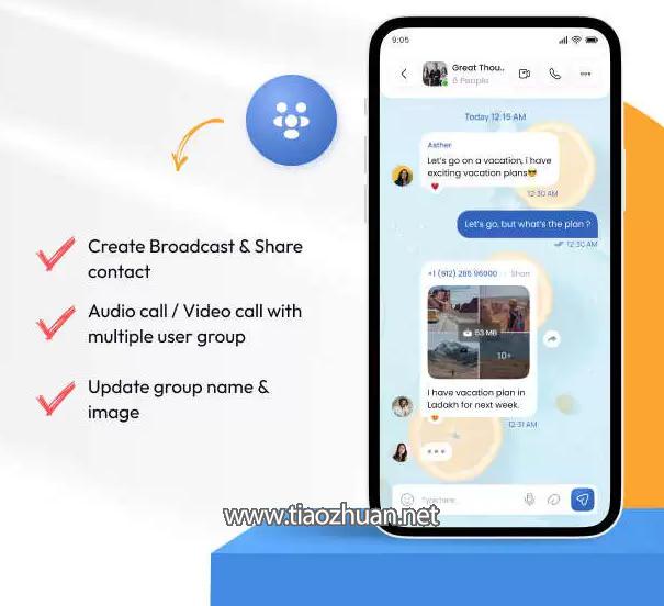 仿WA即时通信IM音视频聊天APP源码Android+iOS+Web