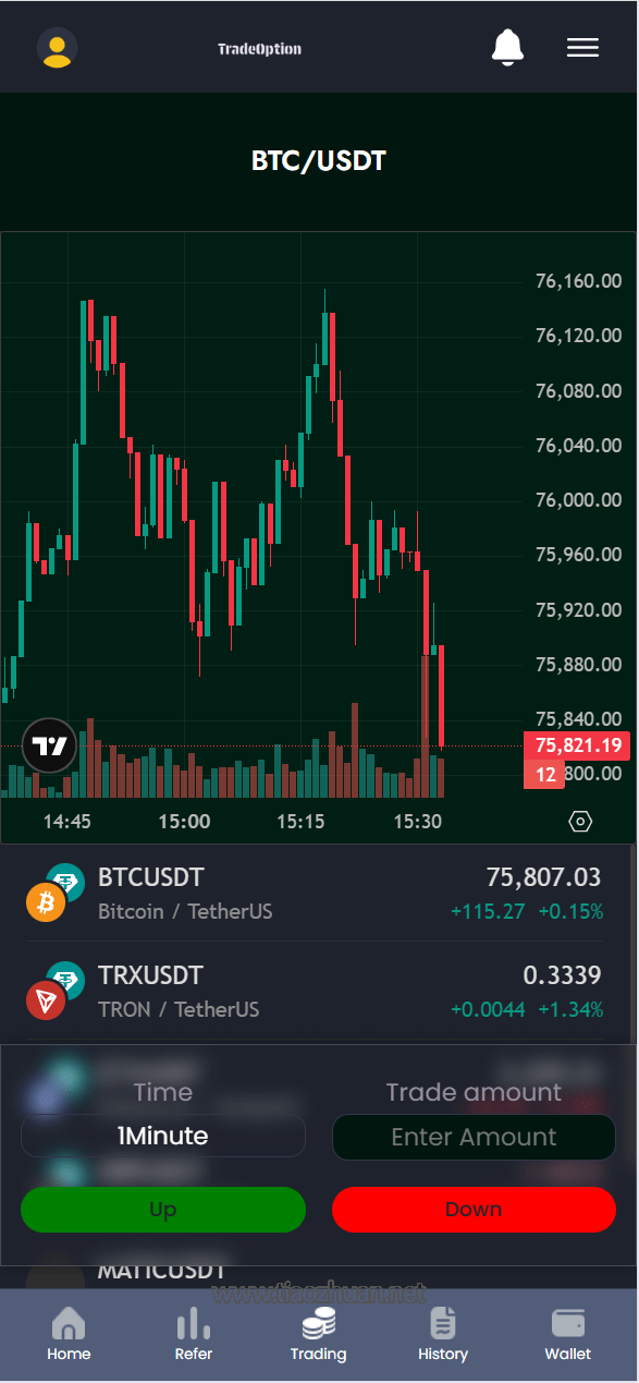 海外新版本虚拟币交易秒合约系统源码
