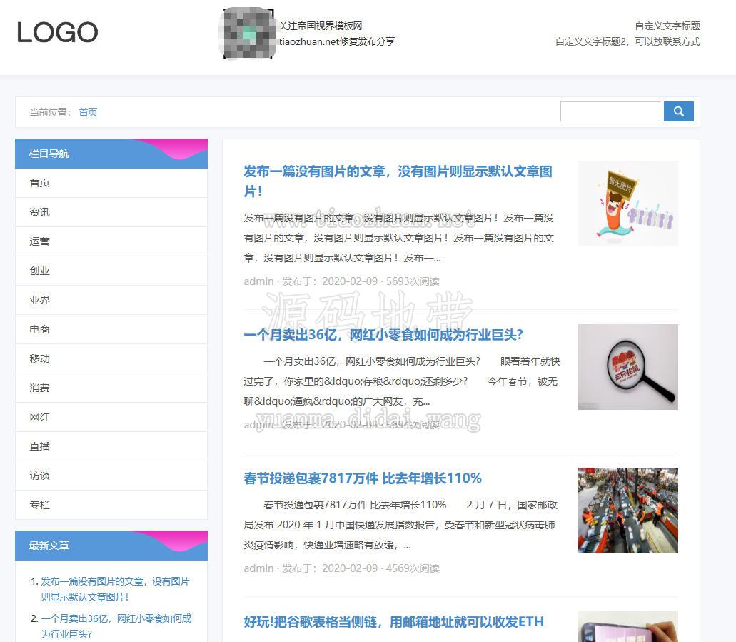 SEO培训博客文章帝国CMS模板