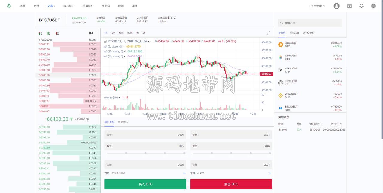 多语言精品交易所外汇授权秒U，defi秒合约理财VUE源码带部署文档