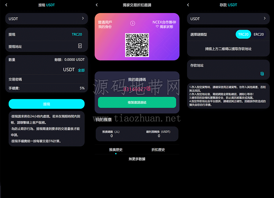 NCEX全开源交易所系统系统源码uniapp